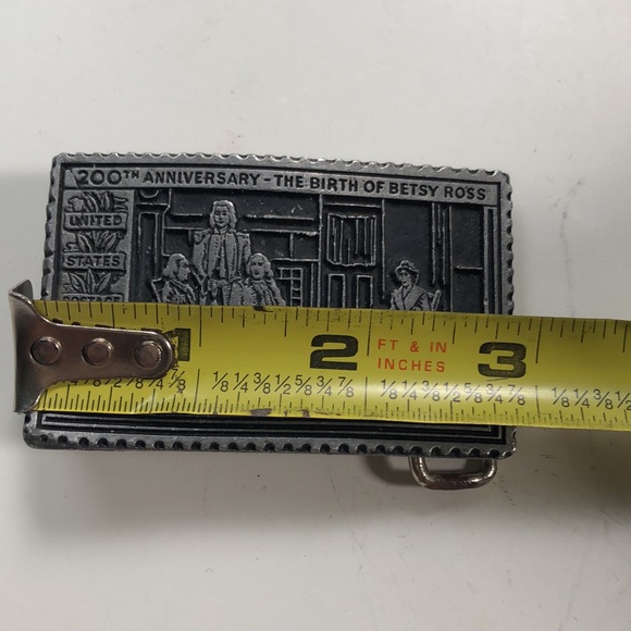 200th birth of Betsy Ross pewter belt buckle